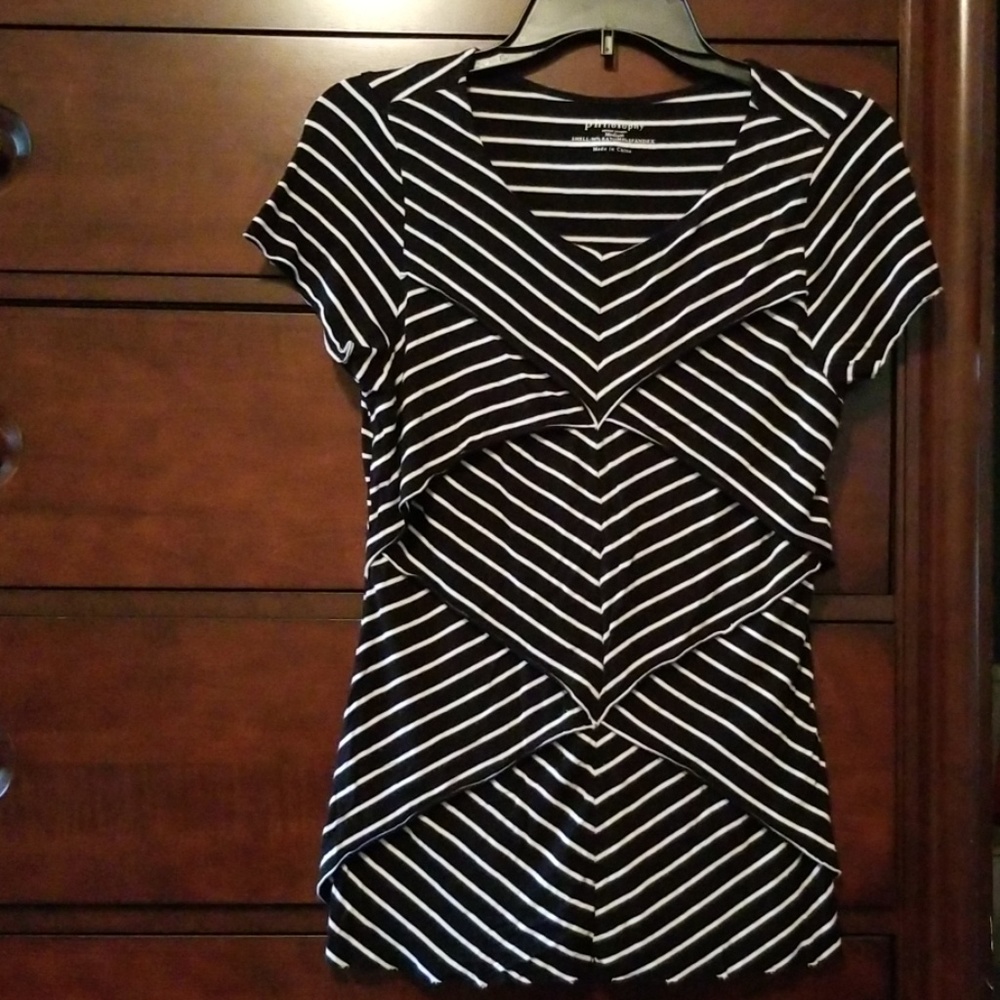 Philosophy Striped "layered" Tee-shirt